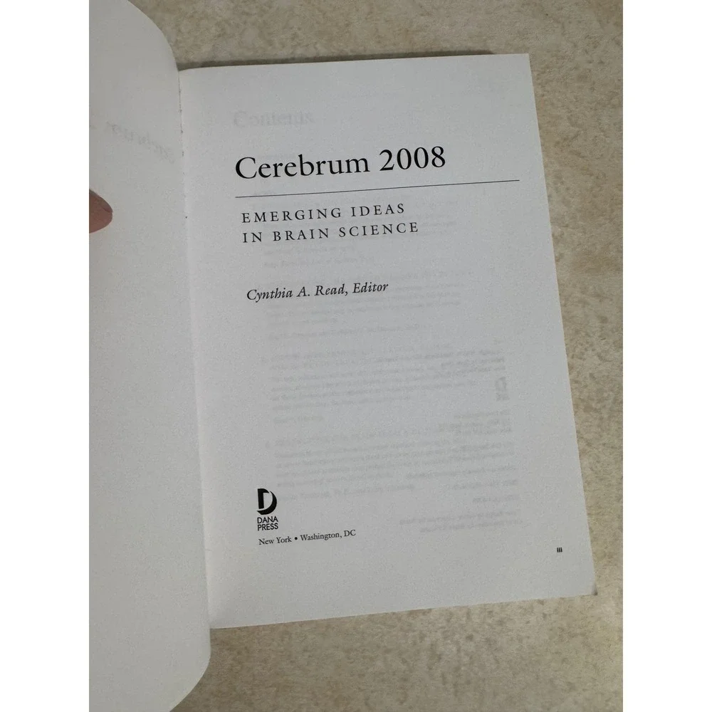 Cerebrum 2008 Emerging Ideas in Brain Science Dana Press Carl Zimmer Paperback